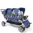 Gaggle Jamboree 6-Sitzer-Kinderwagen, faltbar, UV-Schutz, blau (9909103)