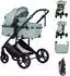 Chipolino Amore Kinderwagen 2-in-1 mit Getränkehalter, Wickeltasche und Fußabdeckung