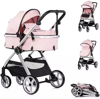 Chipolino Vista Kombikinderwagen 2in1, rosa (KKVS02506PM)