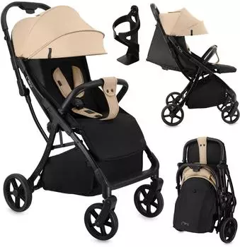 Momi PAOLA Reisebuggy mit Liegefunktion, 5-Punkt-Sicherheitsgurt, bis 22kg (WOSP00077)