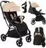 Momi PAOLA Reisebuggy mit Liegefunktion, 5-Punkt-Sicherheitsgurt, bis 22kg (WOSP00077)