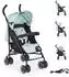 Moni Buggy Jerry Sonnendach, schwenkbare Vorderräder, EVA-Räder, blau/schwarz