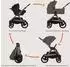 Lionelo Layla 3-in-1-Kinderwagen beige, 0-22kg, PU-Räder (LO-LAYLA 3IN1 BEIGE TAUPE)
