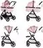 Chipolino Marbella Kombikinderwagen 3in1 i-Size Babyschale, rosa (KKMRB02505PM)
