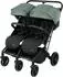 babyGO GOTwice Zwillingsbuggy 3 schwenkbare Vorderräder, grün melange (88458221-0)