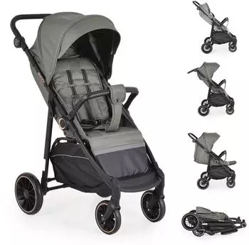Moni Kinderbuggy mit Sonnendach, EVA-R&auml;der, grau (111370)