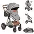 Moni Alma Kinderwagen mit Sportsitz, Tragetasche, umkehrbarer Sitz, dunkelgrau