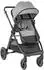 KIKKABOO Ava 3-in-1 Kombikinderwagen mit Babywanne, Babyschale, grau