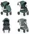Cangaroo Unique 3-in-1 Kombikinderwagen mit Babyschale, PU-Räder, grün