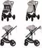 Chipolino Amore Kombi-Kinderwagen 2 in 1 mit Getränkehalter, Wickeltasche, braun
