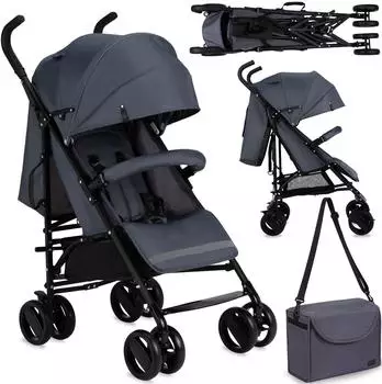 Momi AKIRA Kinderbuggy grau, faltbar, bis 15kg (WOSP00045)