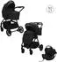Fillikid Lion Kombi-Kinderwagen, schwarz, Aluminium (40741949-0)