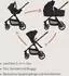 Lionelo Greet Kombi-Kinderwagen 3in1, UPF50+, schwarz (LO-GREET BLACK ONYX)