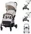 Chipolino Illusion Kinderwagen klappbar, verstellbare Fußstütze, beige (LKILU0251BI)