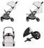 Chipolino Illusion Kinderwagen klappbar, verstellbare Fußstütze, beige (LKILU0251BI)