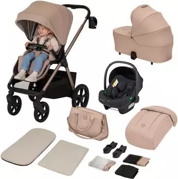 Lionelo Carmine 3in1 Kombikinderwagen 0-22kg, beige sand (LO-CARMINE 3IN1 BEIGE SAND)