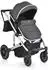Moni Thira Kombikinderwagen 2in1 mit Babywanne und Sportsitz, grau (110150)