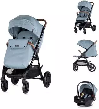 Chipolino Ultera Kombikinderwagen 3-in-1 mit Babyschale, klappbar (Ultera)