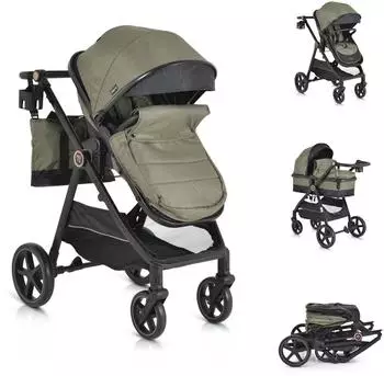 Moni Tokyo Kombi-Kinderwagen 2-in-1, gr&uuml;n, 22kg (110966)