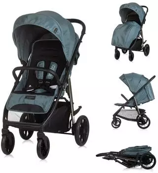 Chipolino Insta Buggy Kinderwagen, klappbar, gr&uuml;n (LKINS0254BA)