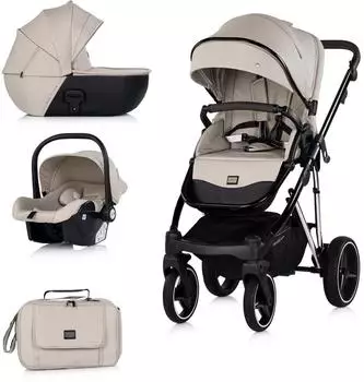 Chipolino Imperium Kombikinderwagen 3-in-1, beige (Imperium)