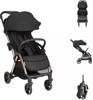 KIKKABOO Buggy Eden zusammenklappbar, Federung, schwarz, bis 22kg (31001030252)