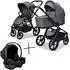 MOON Resea FOLD SET Kombi-Kinderwagen mit Cosmo Babyschale, graphite (64000001-977)