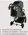 Lionelo Tansi Kinderbuggy GravelTech-Räder, Auto-Folding, Moskitonetz (LO-TANSI GREEN EMERALD)