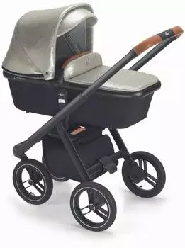 Cam Puro Urban Kombi-Kinderwagen 2in1 goldbraun mit Regenschutz und Wickeltasche