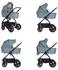 Chipolino Prestige Kombikinderwagen 3in1 mit Babywanne, Rucksack, i-Size Babyschale, blau (KKPRS02505BA)