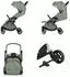 Chipolino Illusion Faltbarer Kinderwagen, verstellbare Fußstütze, Federung, grün (LKILU0254BA)