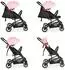 Moni Colibri Kinderbuggy faltbar, 5-Punkt-Gurt, rosa (110847)