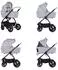 Chipolino Prestige Kombikinderwagen 3in1, i-Size Babyschale, hellgrau