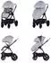 Chipolino Prestige Kombikinderwagen 3in1, i-Size Babyschale, hellgrau