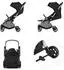 Chipolino Illusion Kinderwagen klappbar, verstellbare Fußstütze, Federung, schwarz (LKILU0255BB)