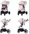 Chipolino Pearl Kombikinderwagen 2-in-1 mit Federung, rosa