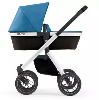 Cam Puro Urban Kombi-Kinderwagen 2in1 mit Regenschutz und Wickeltasche, t&uuml;rkis