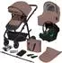 Lionelo Bianka Kinderwagen 3-in-1, Babywanne, Autositz, Verdeck XXL