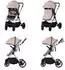 Chipolino Pearl Kombikinderwagen 2-in-1 mit Federung, hellbraun