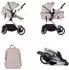 Chipolino Pearl Kombikinderwagen 2-in-1 mit Federung, hellbraun