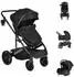 Moni Kombikinderwagen All Road 3-in-1 schwarz