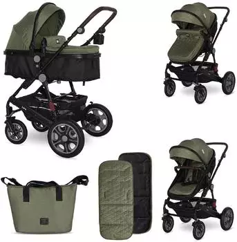 Lorelli Lora Kombi-Kinderwagen, faltbar, gr&uuml;n