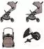 Chipolino Illusion Kinderwagen klappbar, verstellbare Fußstütze, braun (LKILU0252TR)