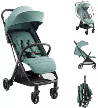 KIKKABOO Buggy Lauren faltbar, Aluminiumrahmen, bis 22kg, grün
