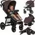 Lionelo Annet Plus Buggy bis 22kg, Liegefunktion, faltbar (LO-ANNET PLUS BROWN CHOCOLATE)