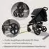 Lionelo Annet Plus Buggy bis 22kg, Liegefunktion, faltbar (LO-ANNET PLUS BROWN CHOCOLATE)