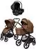 MOON Resea FOLD SET Kombi-Kinderwagen mit Cosmo Babyschale, cognac (64000001-988)