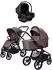 MOON Resea Fold Set Kombi-Kinderwagen tonka mit Cosmo Babyschale (64000001-966)