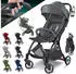 Kidiz Premium Kinderbuggy klappbar anthrazit/schwarz