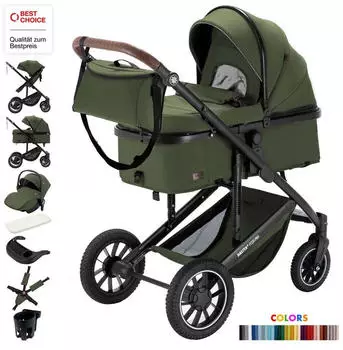 Daliya Daliya Flexi-Pro M 3in1 Kinderwagen grün